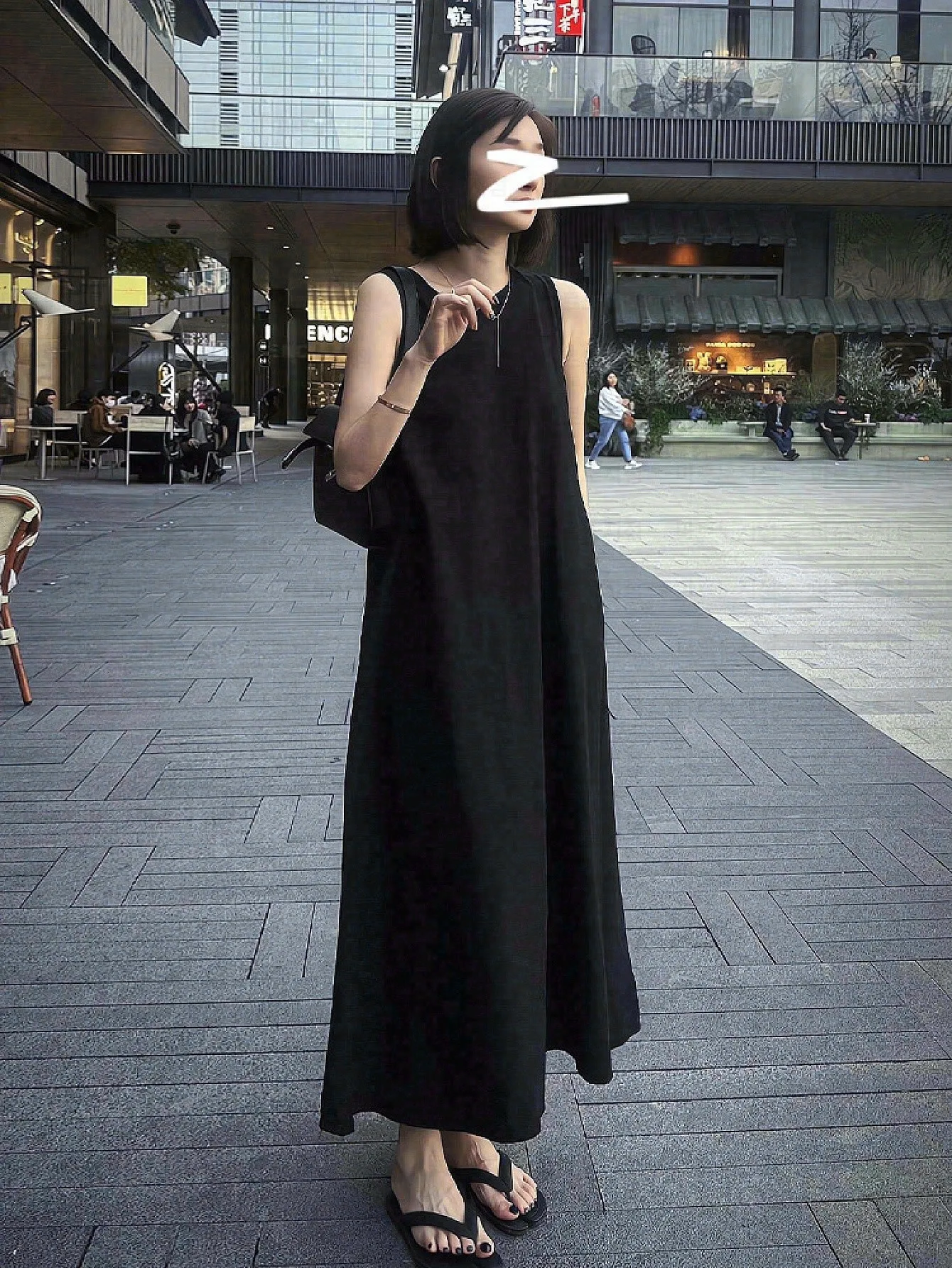 Women's French Hepburn Style Black Backless Sleeveless Long Dress High-End Elegant 100% Viscose 2026 Summer