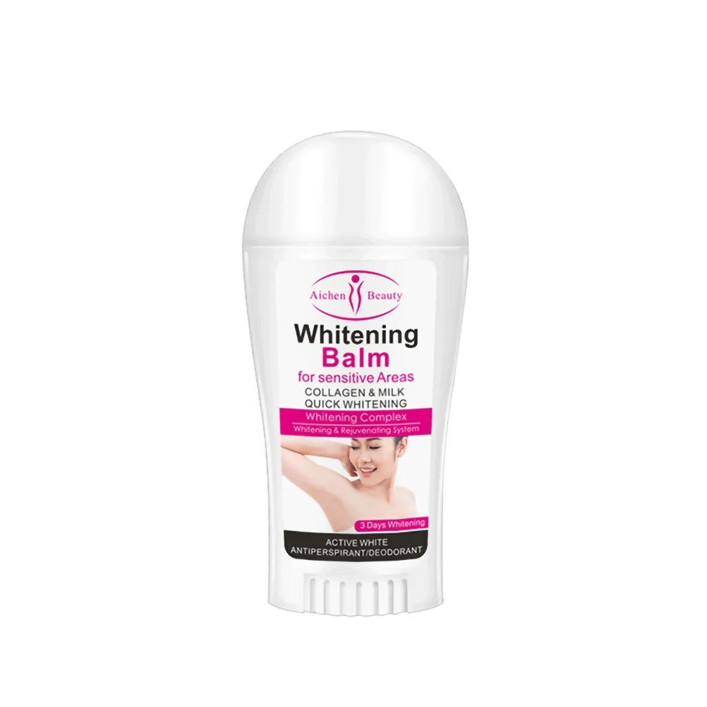 50ml White ning Balsam Deodorant Stick aufhellende Achsel haut feuchtigkeit spendend glatte Entfernung dunkel straffen Hautre paratur Poren Körperpflege