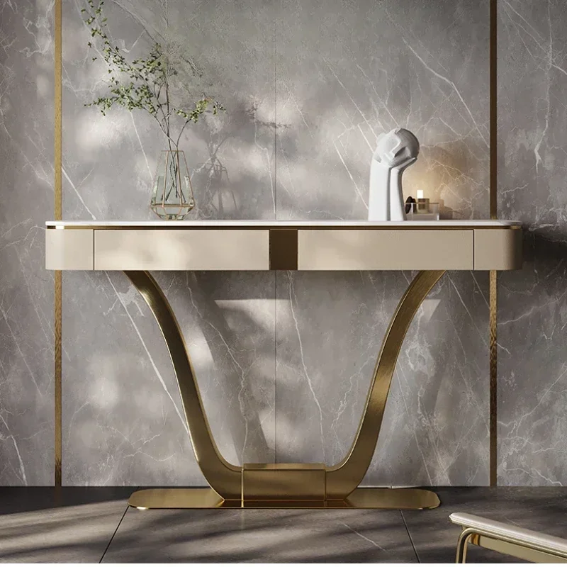 

Modern Living Room Entrance Storage Door Designer High-End Console Tables Sets