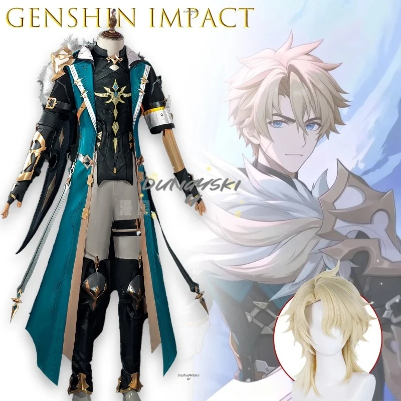 

❤️❤️❤️Premium Genshin Impact Varka Cosplay Costume Full Set Game Anime Outfit for Convention Roleplay Party Halloween❤️⭐️❤️