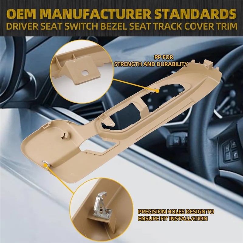 Cubierta de pista lateral de asiento para GMC Acadia Traverse Buick Enclave 2009-2017 accesorios de coche