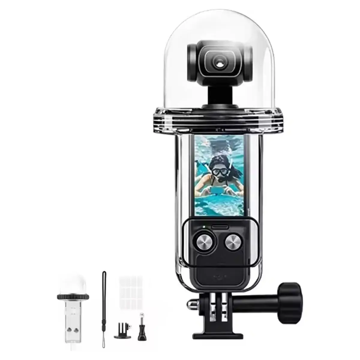 N05R Waterproof Diving Housing Case for Pocket 4 60M Underwater Diving Protective Shell Case Action Camera Accessories