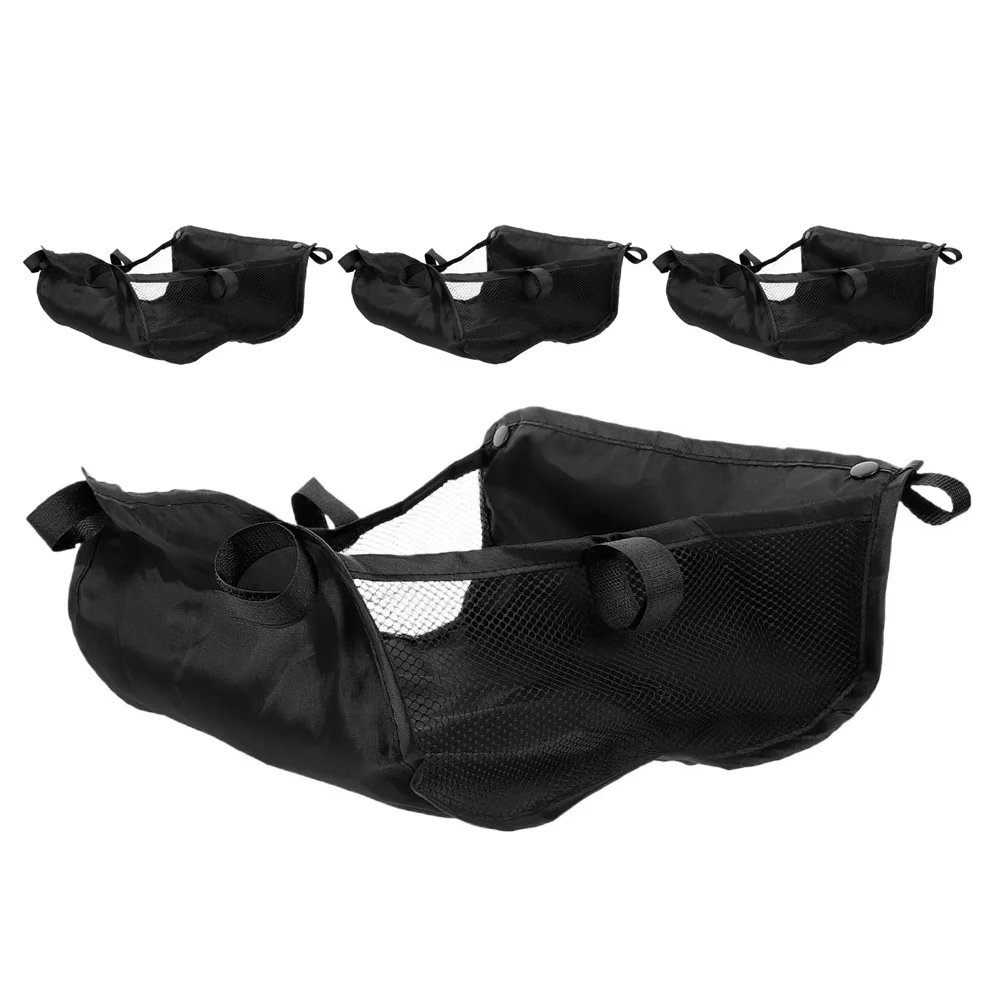 

4 шт., сумка для хранения детской коляски, многофункциональный подвесной органайзер, простая установка, сетчатая корзина под коляску, решение для хранения