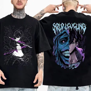 솔로 레벨링 동상 셔츠 셔츠 성주식 jinwoo 셔츠 애니메이션 그래픽 티 애니메이션 고품질면 티셔츠 셔츠 탑 스트리트웨어 12 최고의 판매 Miku Lanyard -№8