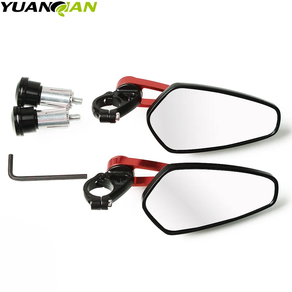 العالمي 7/8 "" 22 مللي متر مقود دراجة نارية بار نهاية مرآة دراجة نارية مرآة ل دوكاتي 696 796 796 848 ياماها