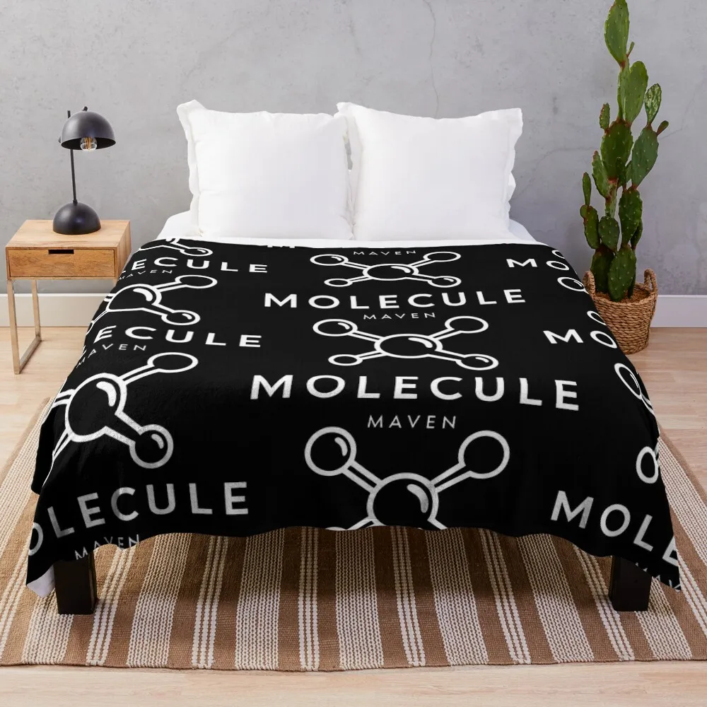 MOLECULE MAVEN: The Symphony of the Small Throw Blanket Bed linens Flannel Fabric Decorative Sofas Personalized Gift Blankets