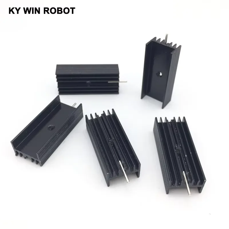 

5pcs Aluminium TO-220 Heatsink TO 220 Heat Sink Transistor Radiator TO220 Cooler Cooling 15*11*35MM With 1 Pin