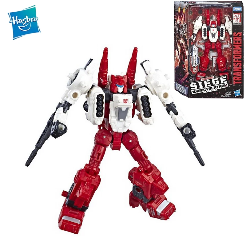 

In Stock Original Hasbro Transformers SIEGE SIXGUN Deluxe PVC Anime Figure Action Figures Model Toys