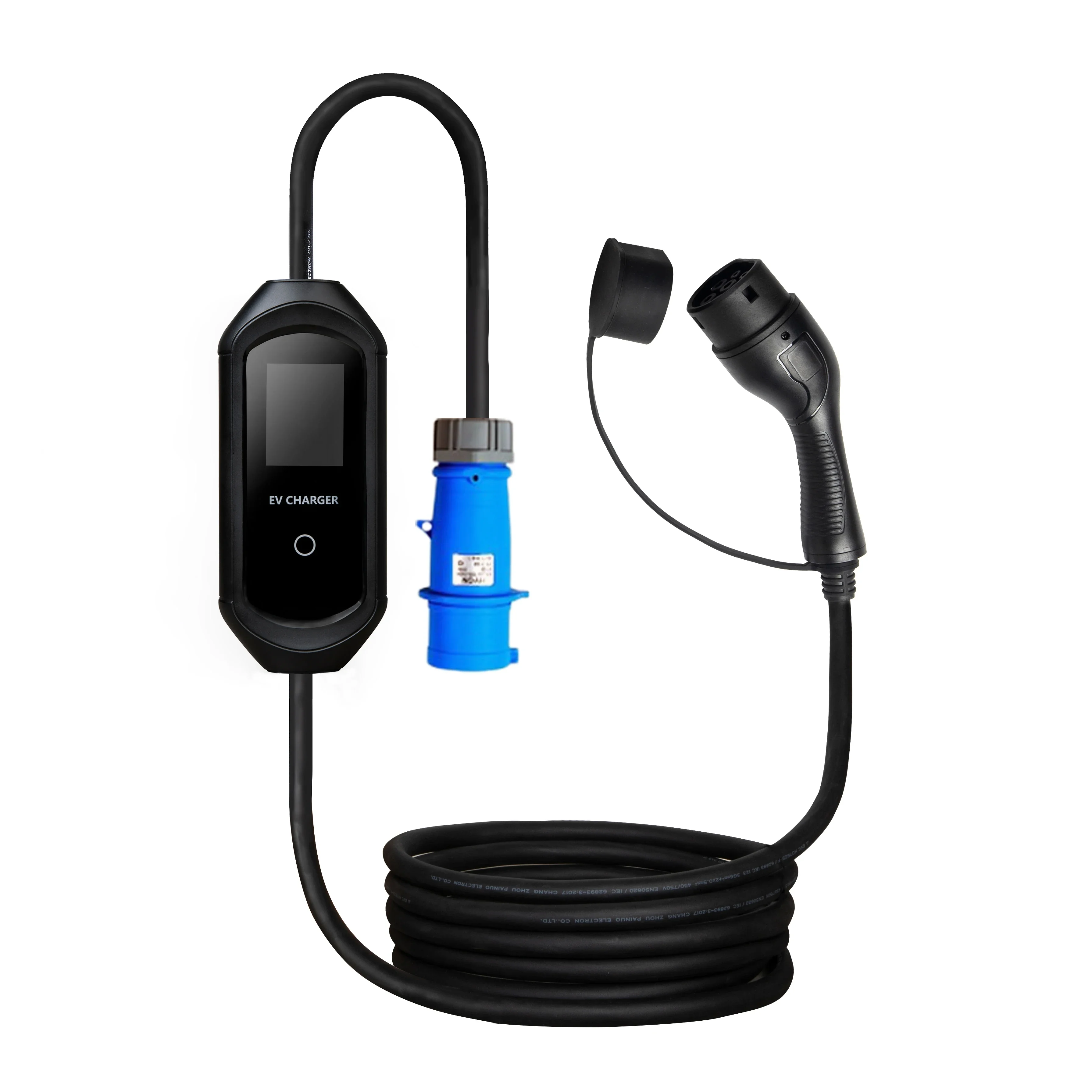 Portable EV Charger OEM ODM Europe Standard 32A Portable Ev Car Charger