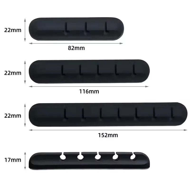 Silicone USB Cable Organizer USB Charging Cable Winder Desktop Tidy Management Clips Cable Holder For Mouse earphone Accessories view 6