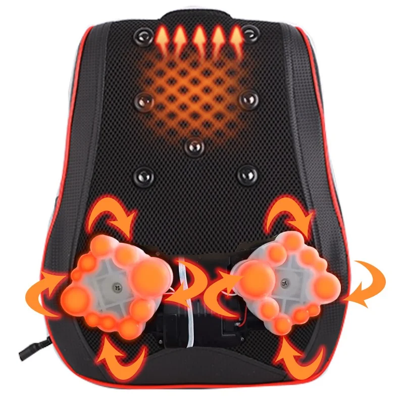 Electric Neck Massager Pillow Shiatsu Neck Massage Pillow With Heat Head Back Neck Rolling Kneading Neck Massager