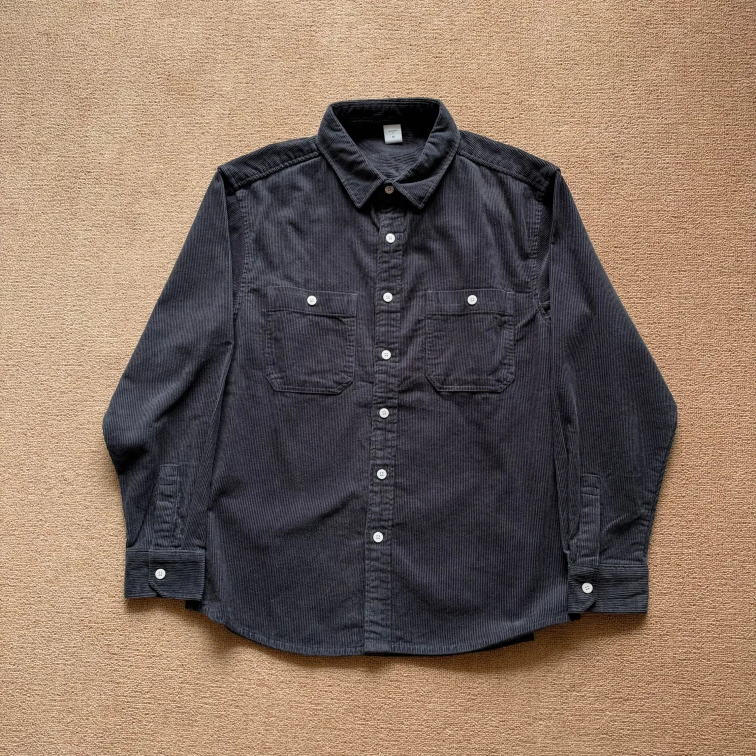100% cotton American retro corduroy shirt men's jacket loose and versatile casual long-sleeved shirt