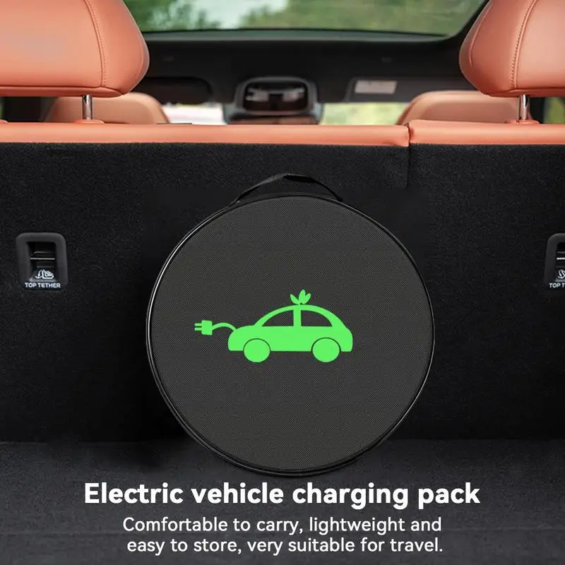 Charging Cable Storage Bag EV Charger Cable Storage Waterproof Electric Car Charger Case Jumper Cable Bag EV Chargers Cable