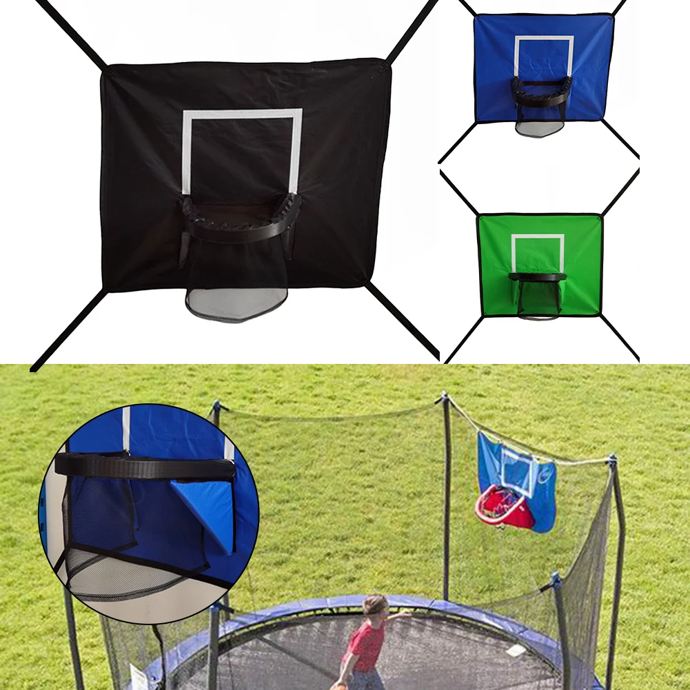 Backboard-Trampoline Kids-Trampoline Basketball Hoop Weatherproof Entertainment Sport For Dunks Breakaway Rim For Boys Girls