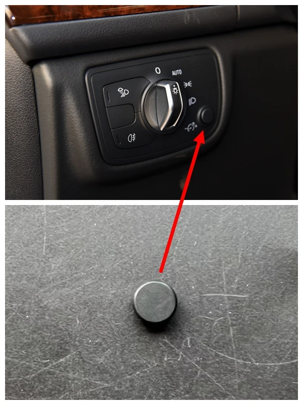 

For Audi A6LA7 Headlights Switch Instrument Brightness Adjustment Button Knob Cover 1pcs
