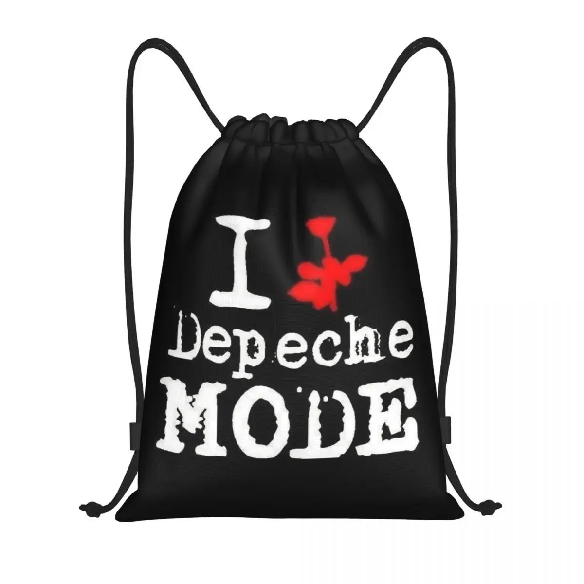 

Пользовательские Depeches Cool Mode Сумки на шнурке для женщин и мужчин Легкий музыкальный спортивный рюкзак для хранения в тренажерном зале