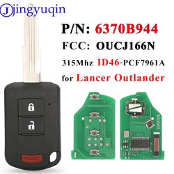 jingyuqin 315Mhz ID46/pcf7961 Remote Car Key For Mitsubishi Eclipse CROSS Outlander SPORT Mirage G4 Lancer 2016-2021 OUCJ166N