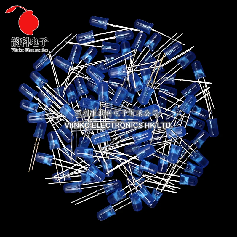 1000pcs 5mm LED Diode F5 Assorted Kit White Green Red Blue Yellow Orange Pink Purple Warm White DIY Light Emitting Diode