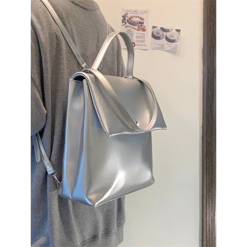

Высококачественная серебряная женская сумка Santos Sle Faionable Bookbag для поездок на работу и путешествие на день студента