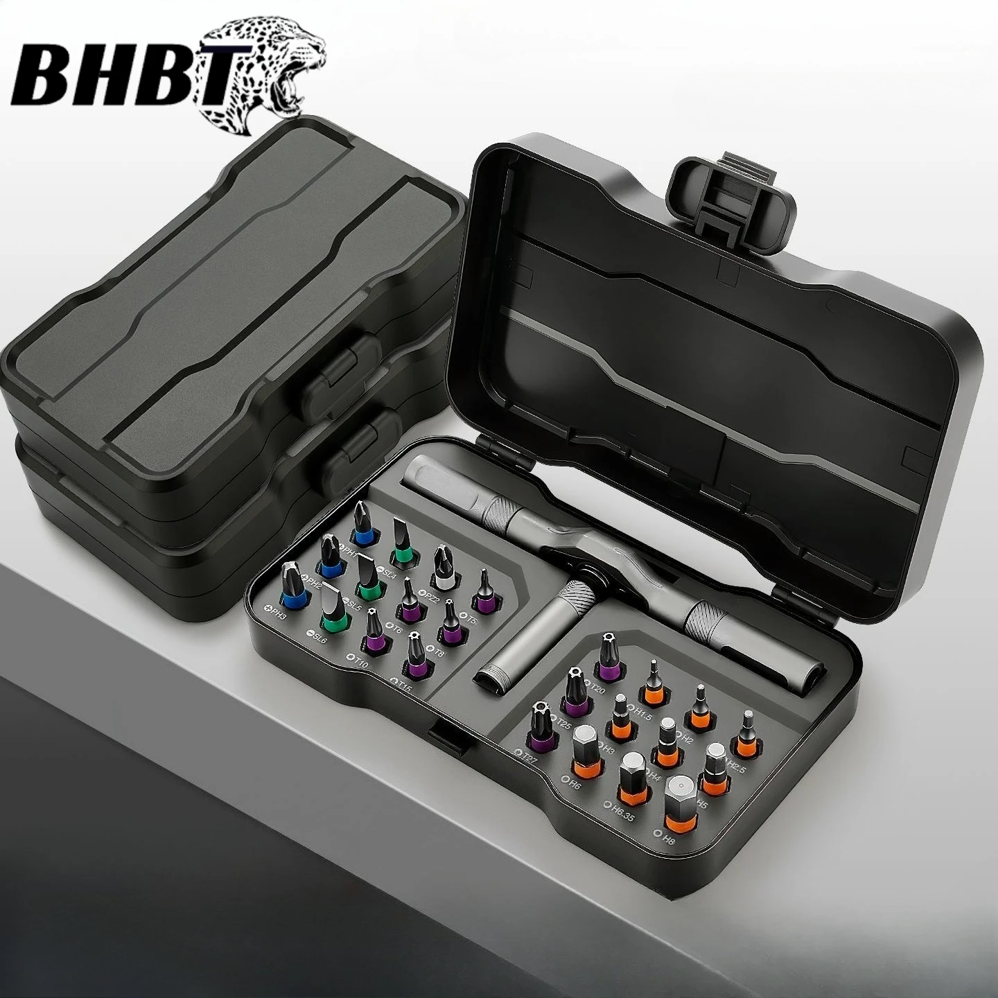 Набор отверток с храповым механизмом 24 в 1, прецизионная магнитная отвертка со съемной ручкой для домашнего инструмента для ремонта своими руками