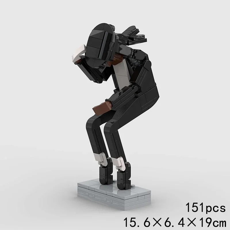 MOC Michael Jackson Building Blocks Set King of Pop Figure Model Space Walk Pose Bricks Kit DIY Construction Toys for Adults Fan - view 5