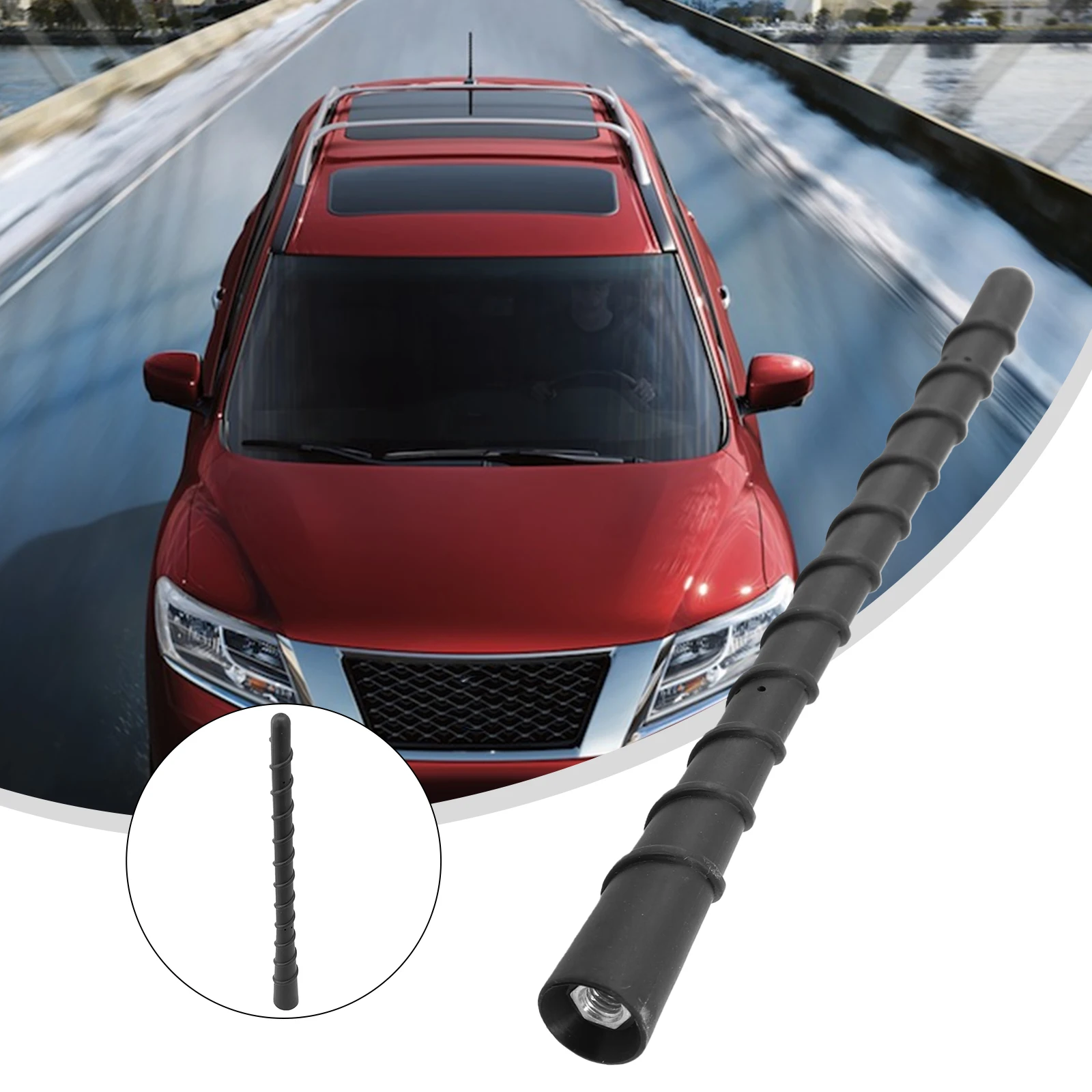 Improved Heat Sink Replacement Radio Antenna Mast Rod for Nissan Pathfinder NV200 2013 2016 28215JG40B Plastic