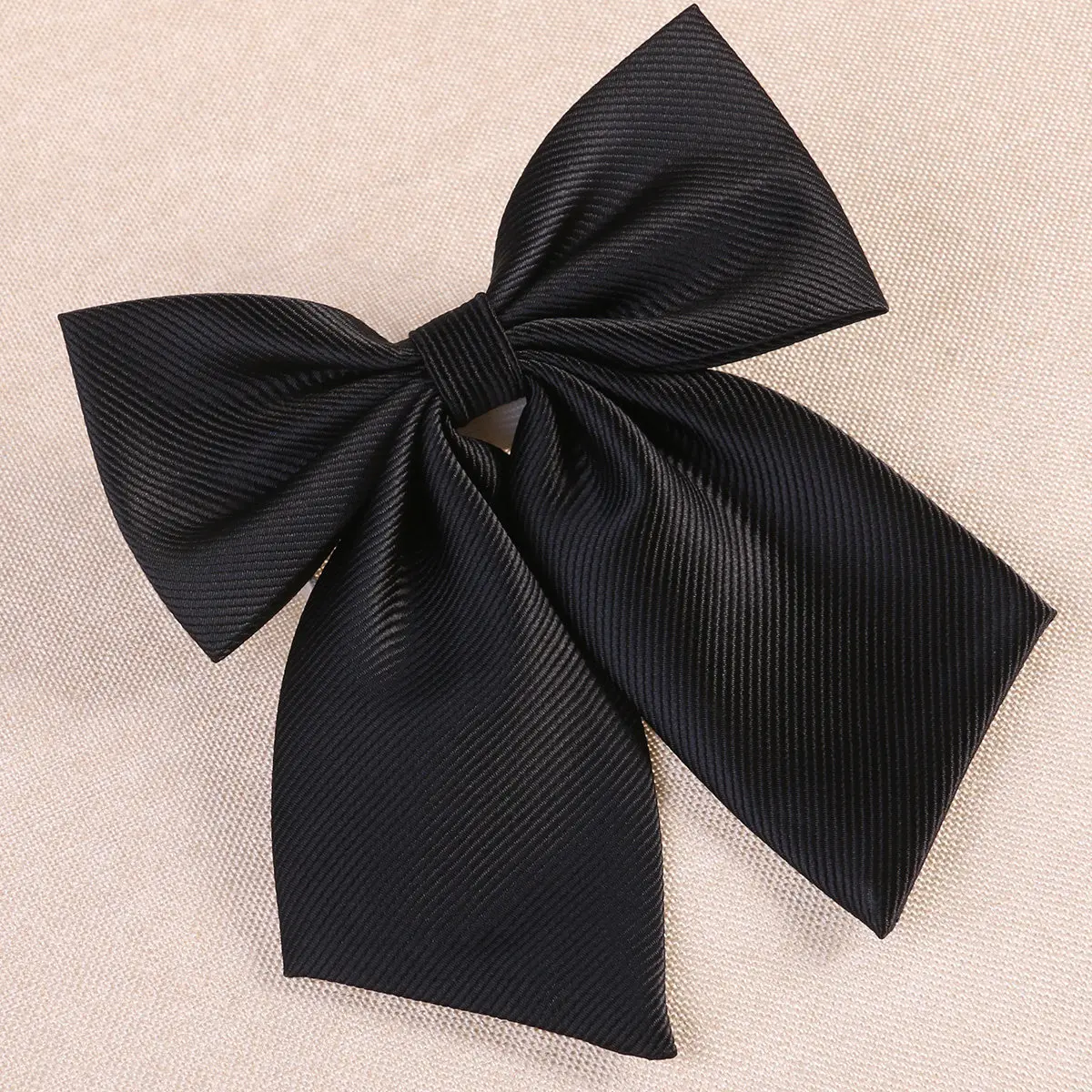 Nœud Papillon Classique en Satin Noir Pré-Noué pour Homme, Réglable, Idéal pour Affaires, Mariages et Fêtes