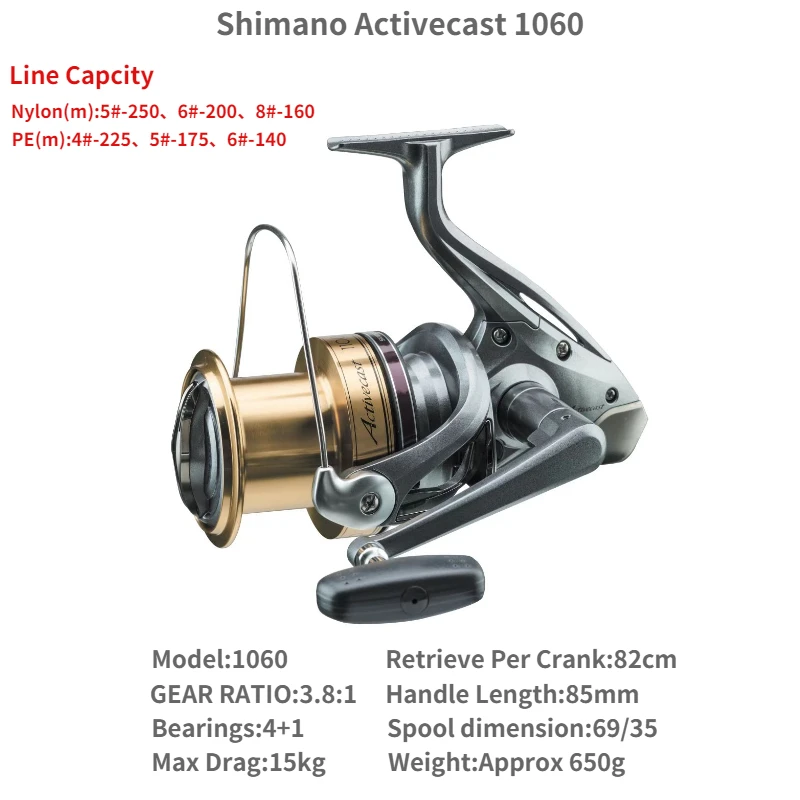 SHIMANO Activcast 1060 スピニングリール シマノ(SHIMANO) スピニングリール 投げ・遠投 アクティブキャスト