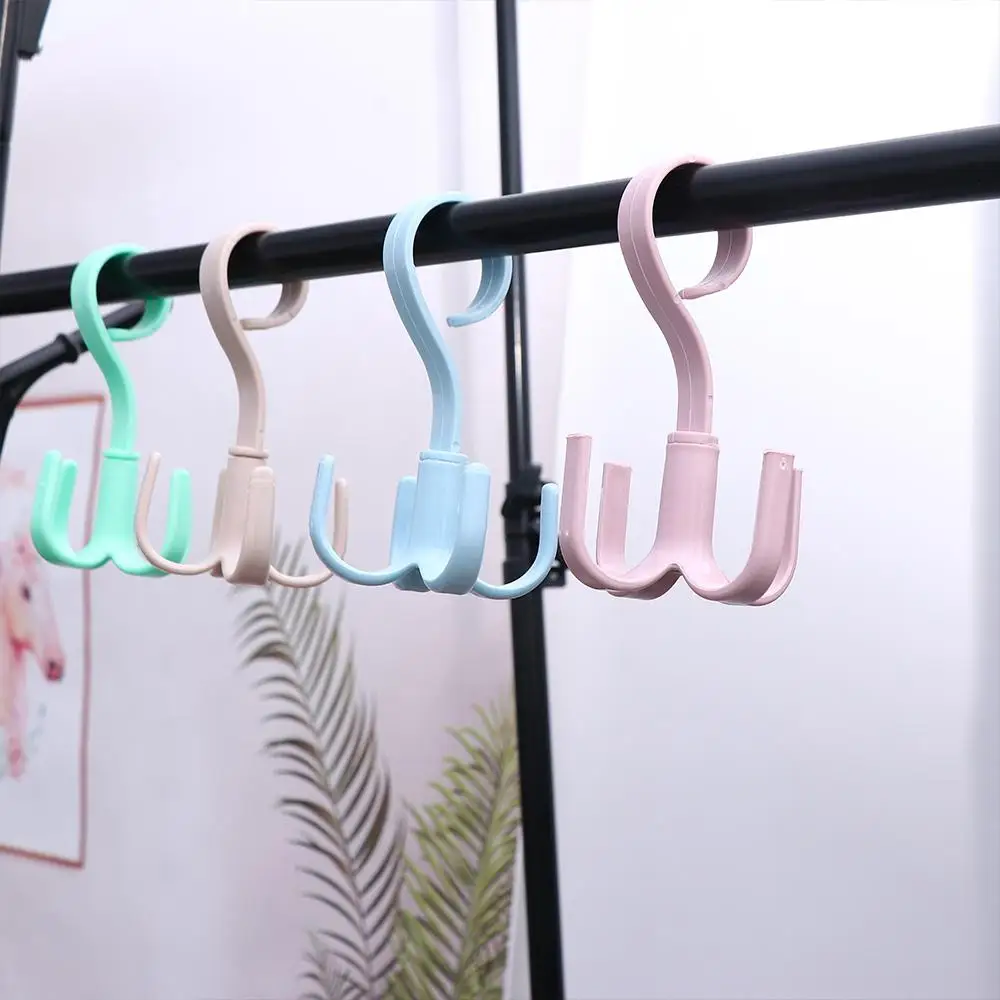 360° Rotatable Hanger Hooks Space Saving Wardrobe Bag Rack Shoes Belt Scarf Hanging Rack Clothing Storage Rack