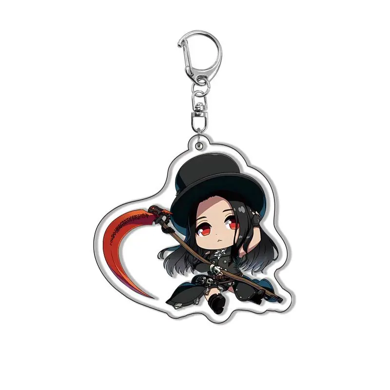 Game Guilty Gear Acrylic Keychain Ky·Kiske May SOL·BADGUY Baiken Cosplay Figures Keyring Bag Pendant Decor Collection Fans Gifts