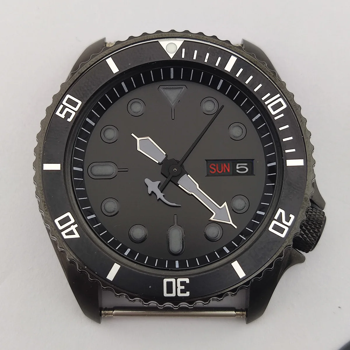 เคส NH35 Skx007 41mm แซฟไฟร์เคส nh36เคส nh35นาฬิกาชิ้นส่วน nh36 nh35เคลื่อนไหว nh35โลโก้ที่กำหนดเอง