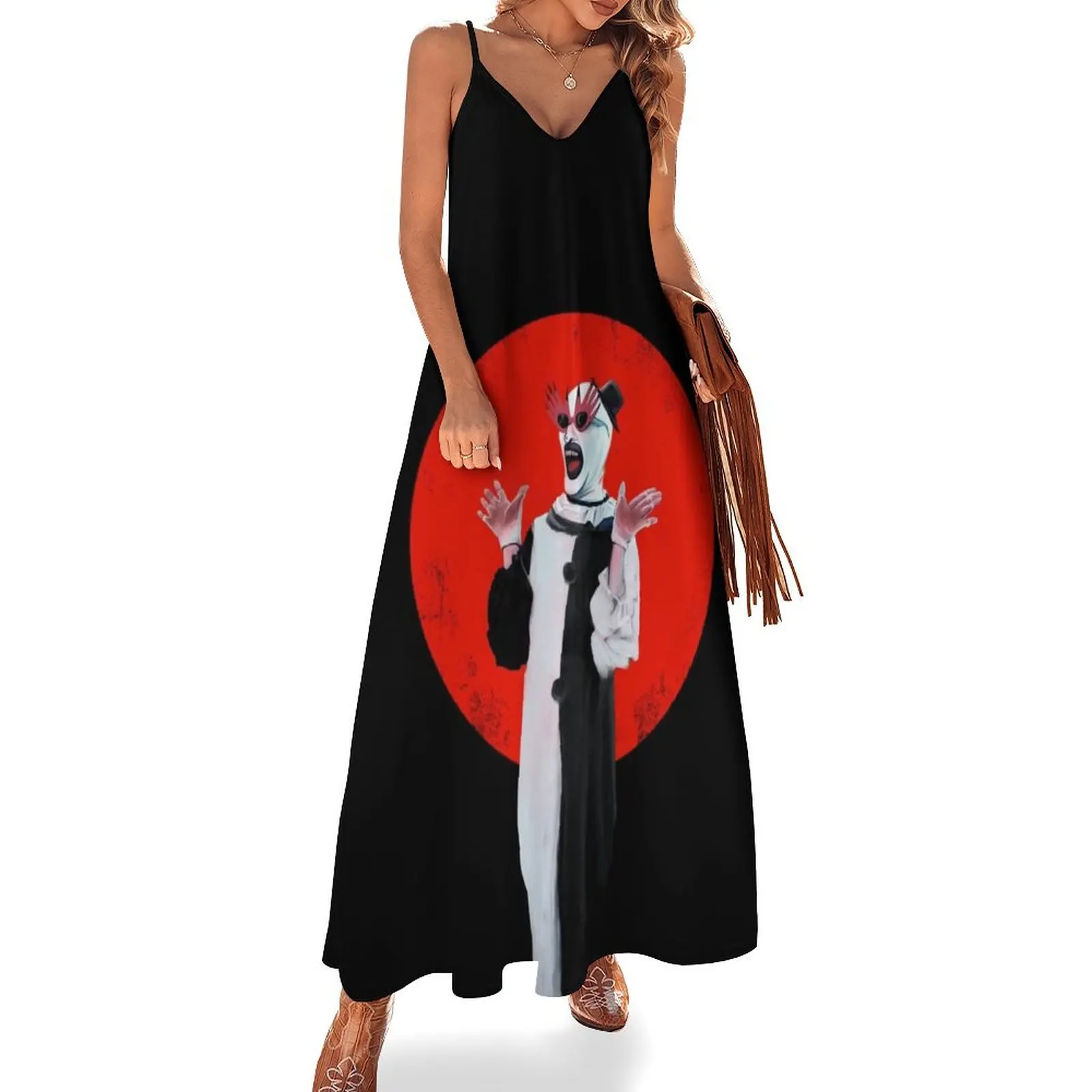 Art the Clown the creepy happy for u Sleeveless Long Dress women's summer jumpsuit luxury woman party dress Dress