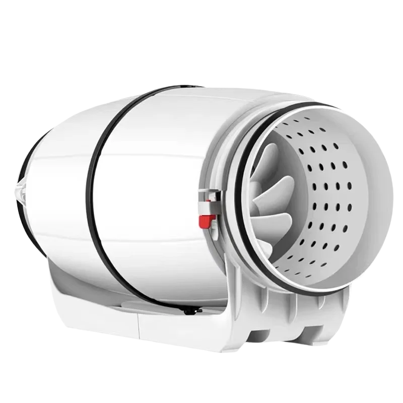 Pipeline booster fan, large suction exhaust fan, powerful range hood, kitchen household chess and card room ventilation fan