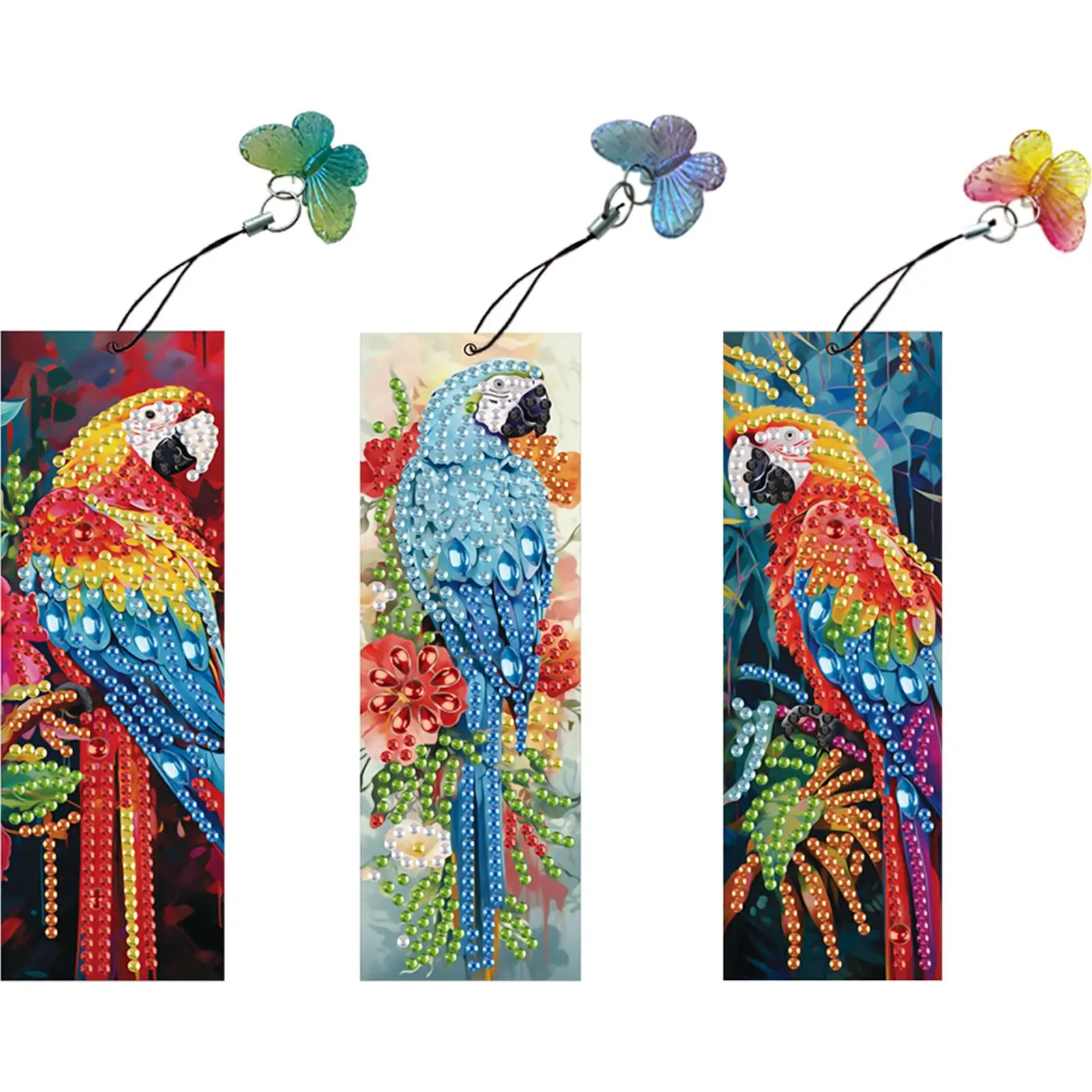 

Набор для создания закладок в форме воздушного шара (3 шт.) с алмазной вышивкой, для подарка на День чтения