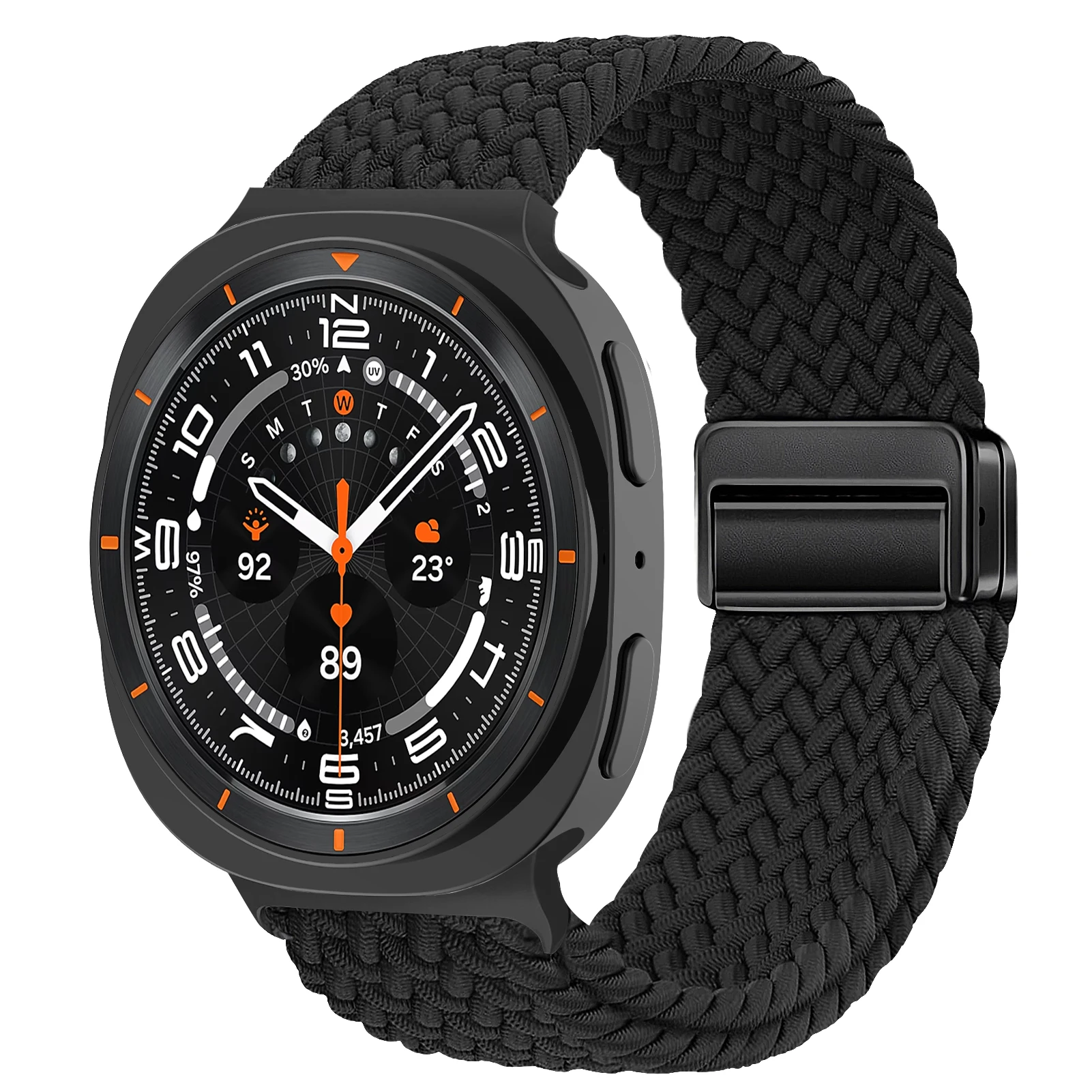 Magnetisches geflochtenes Armband für Samsung Galaxy Watch 9 8, 44 mm, 40 mm, Nylonarmband, Correa, Pulseira, Galaxy Watch 8 Classic 46 mm – Detail 1