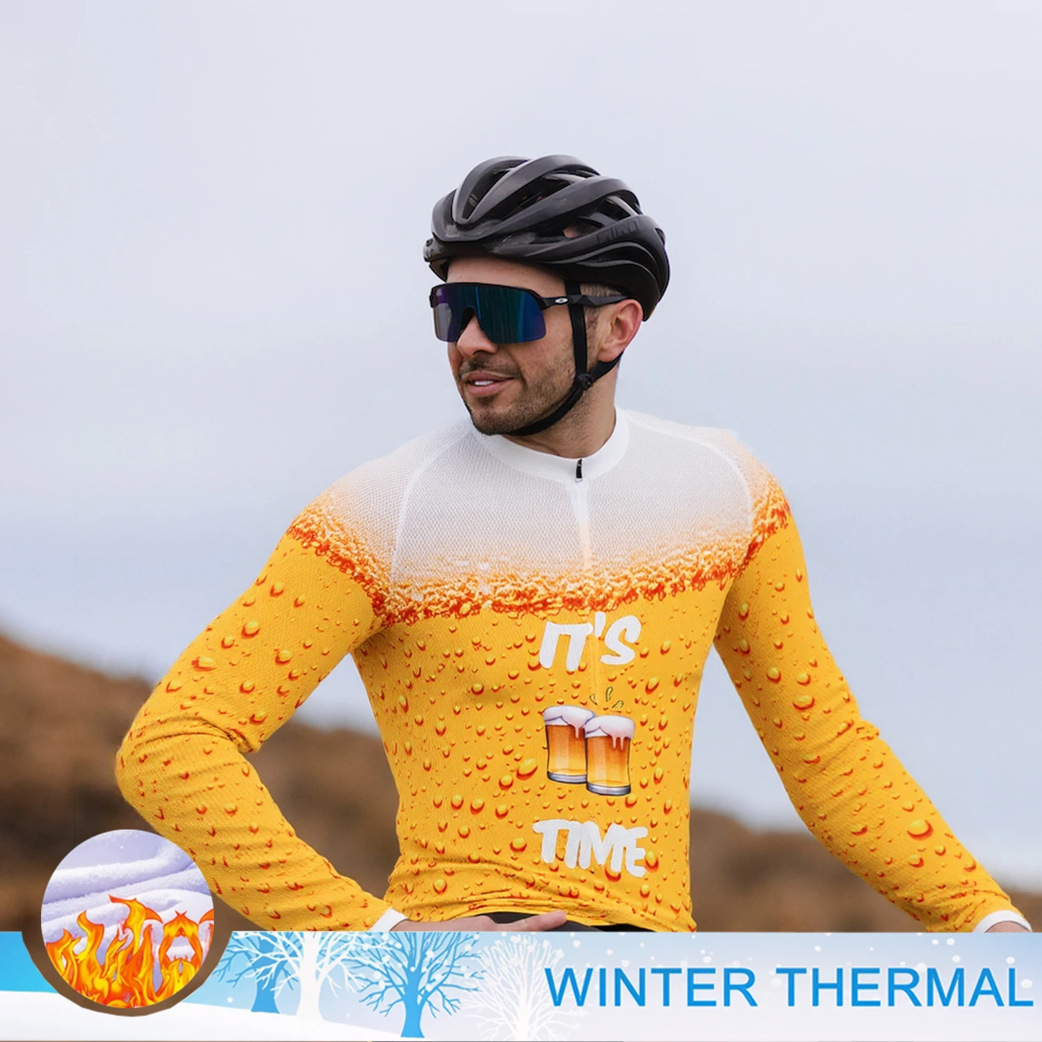 

Cycling Suit Man Winter Clothing Cycling Jersey Man Cycle Jersey Winter Top and Bottom Set for Men's Bicycle Clothes Sports Sets