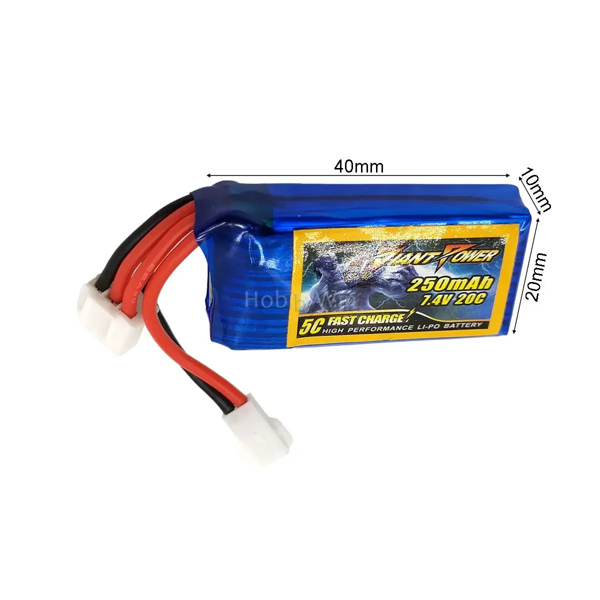 7.4V 2S 250mAh 20C Lipo Battery fit for Micro SCT Rally 1/24 RC Electric Short Course Truck