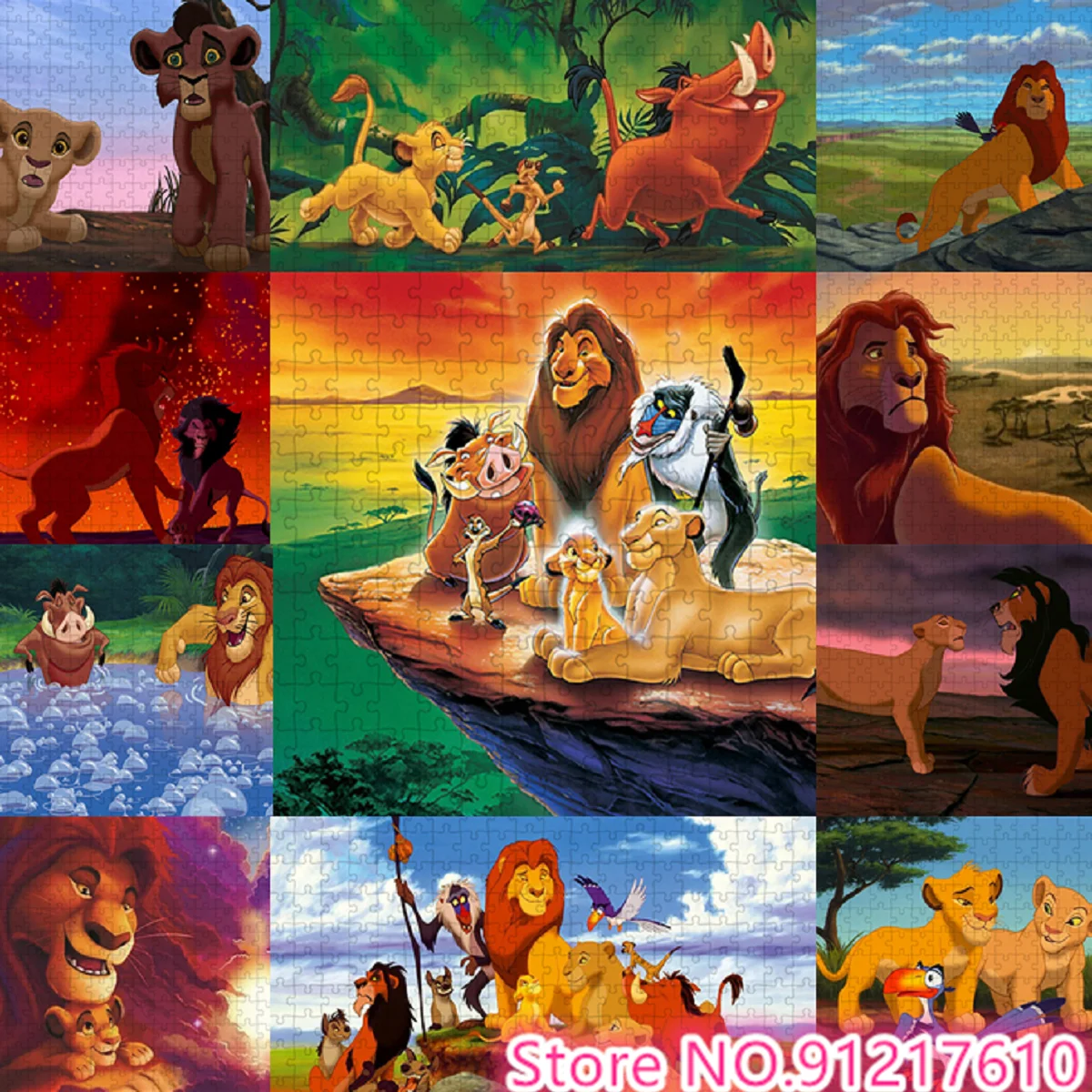 

Disney's Lion King 1000 Piece Puzzle Adventure Children's Brain Burning Game Puzzle Gift Preferred