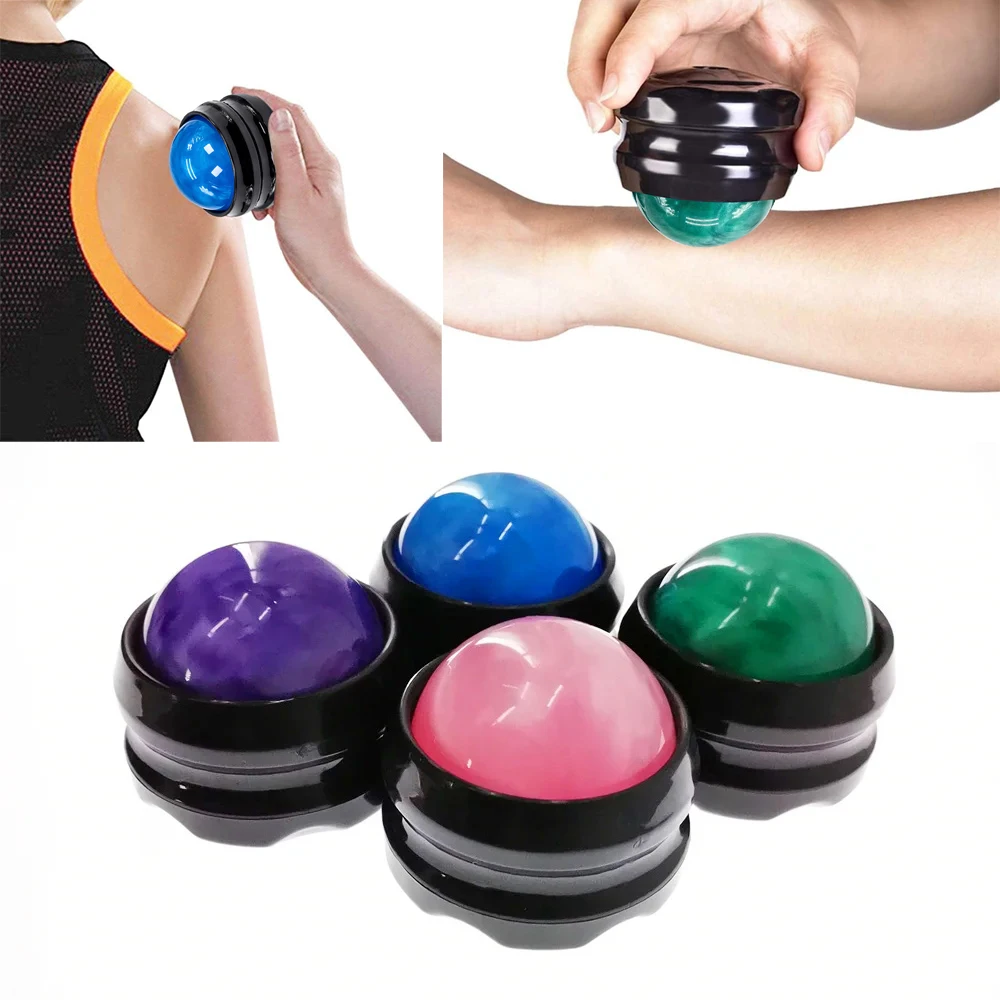 

1 шт., массажный роликовый шариковый массажер, терапия для ног, спины, талии, бедер, расслабляющий стресс, расслабляющий мышцы, шарики, массажер для тела