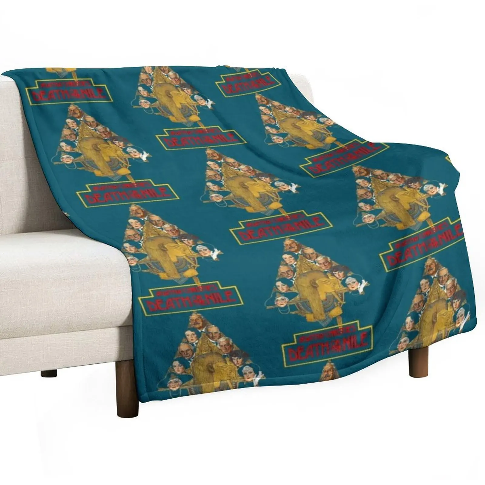 

Death On The Nile Retro Throw Blanket Luxury St Plaid on the sofa Blankets Sofas Of Decoration Beautifuls Blankets