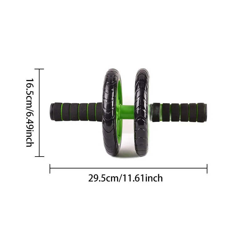 1 PC Abdominal Roller Home Fitness Equipment Abdominal Wheel Manual Double Wheel Abdominal Wheel