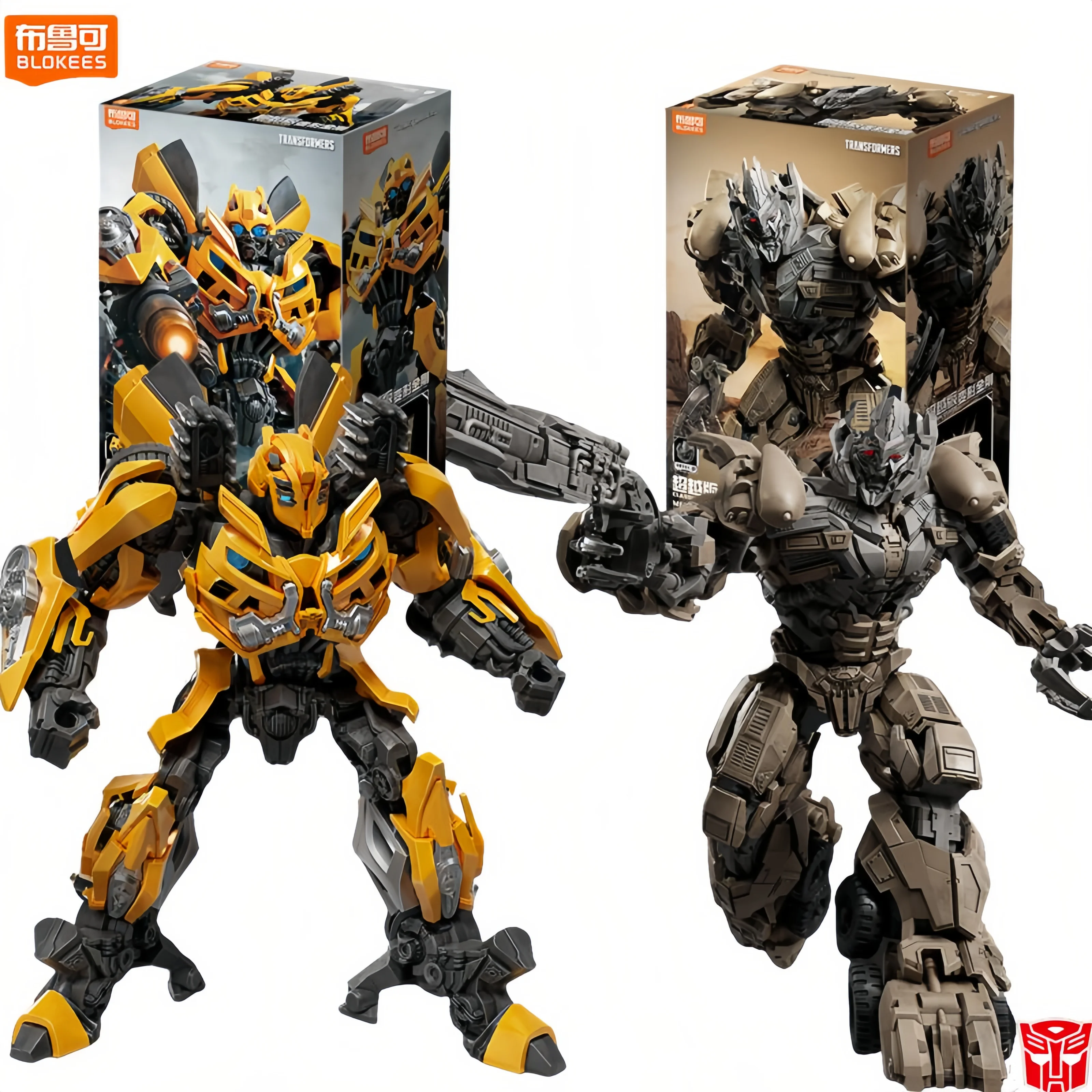 

BLOKEES Transformation Season 3 Bumblebee Megatron Garage Kit Building Blocks Collect Toys Christmas Gift