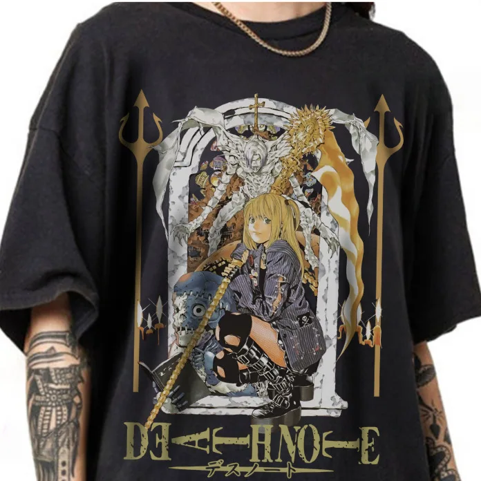 Misa Amane T-shirt, Inspired Anime Death Note T-shirt Black- Anime Gift