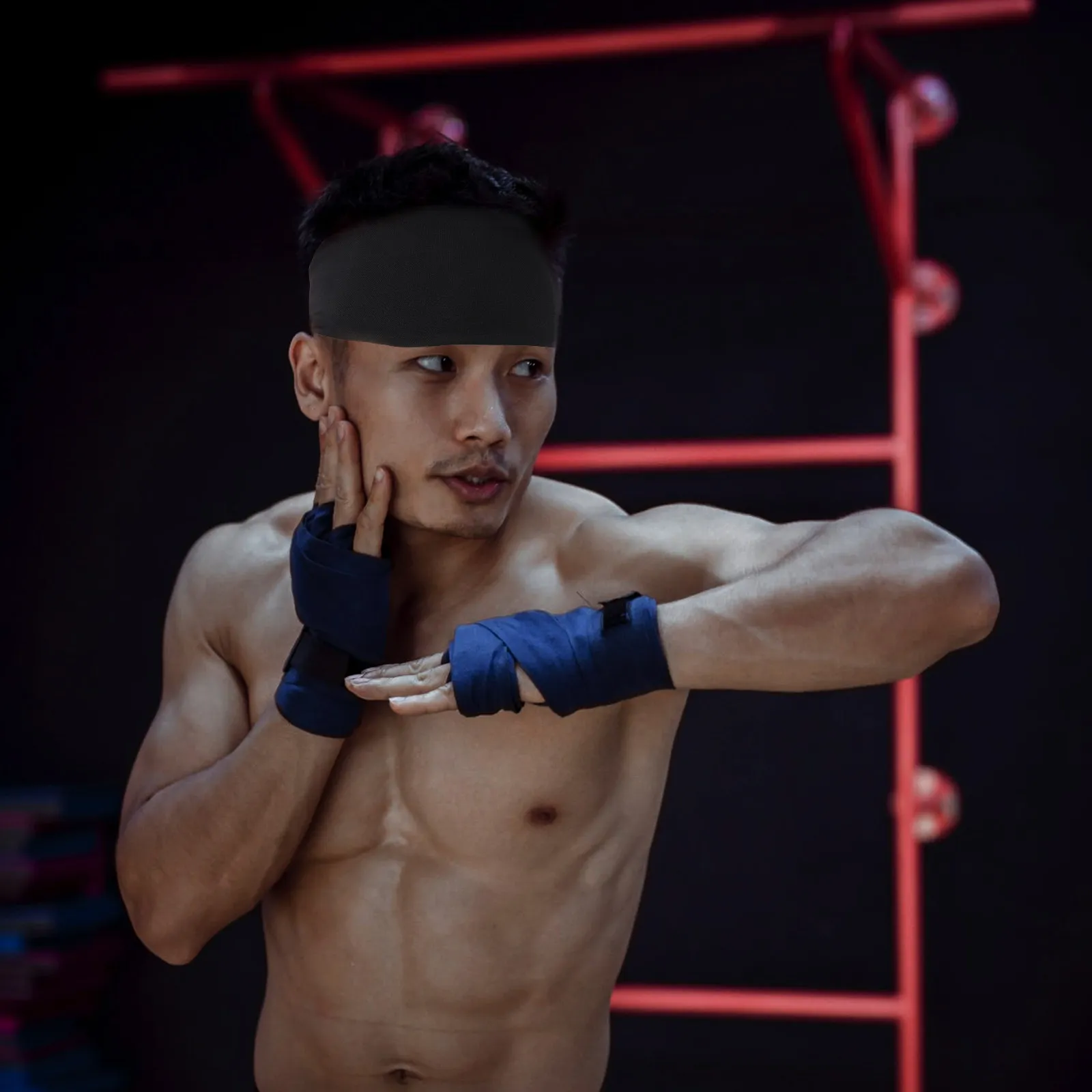 3Pcs Sweatband Sports Headbands Stretchy for Running Yoga Workout Fitness Athletic Sweat Head Band Headband Sweat Headband