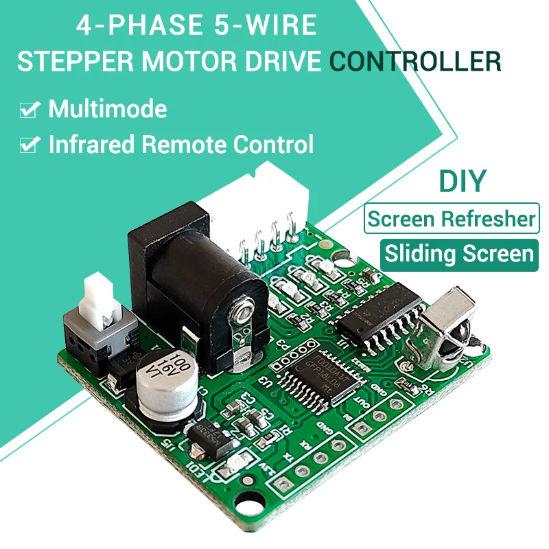 5V 4-Phase 28BYJ48 DC Gear Step Stepper Motor ULN2003 Driver Board ULN2003 PIC MCU DIY Remote Control