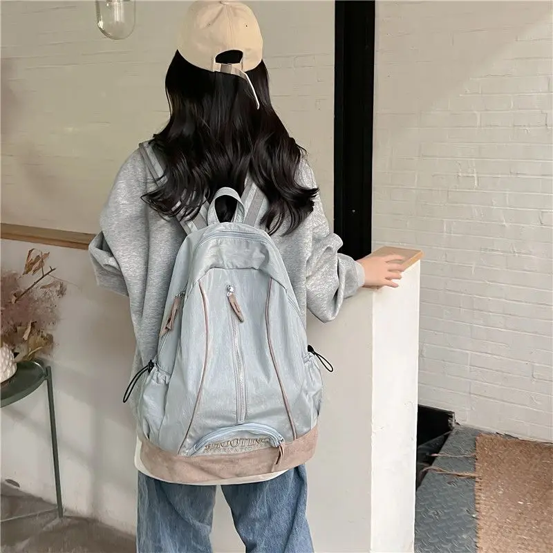 Student Bücher taschen Nylon wasserdichte Schult asche für Mädchen große Kapazität Outdoor-Reise rucksäcke Sommer neue Frauen Rucksack