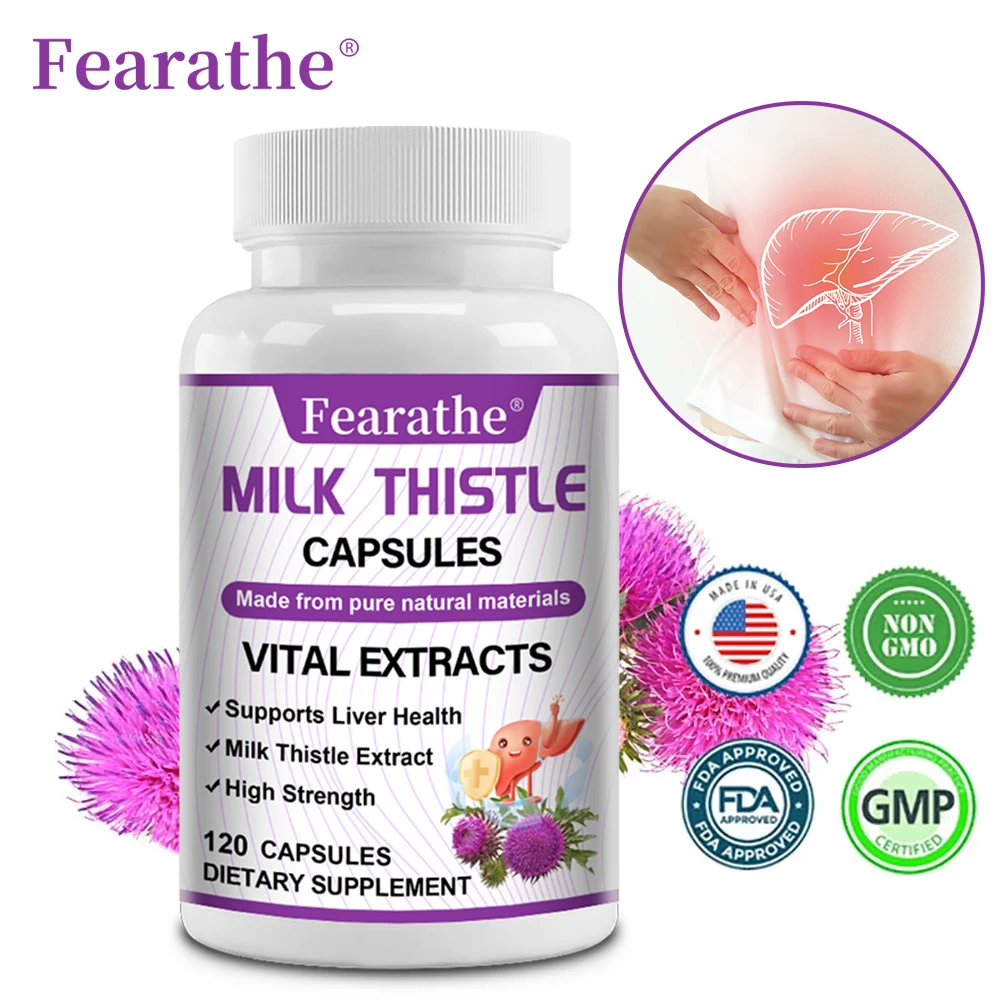 Natural Milk Thistle Extract - Liver Cleanse, Detox & Repair Formula - Liver Health Supplement.