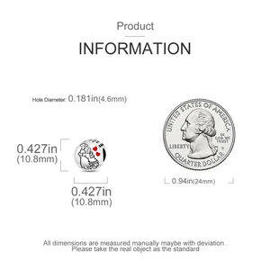 Laza Charm badet Silber für Frauen, Pakens, Hund, Kirsche, Popcorn, geeignet für Armband, DIY -Schmuck, 1PC, 1PC 10 Hauptverkauf Pingon Popcorn - №9