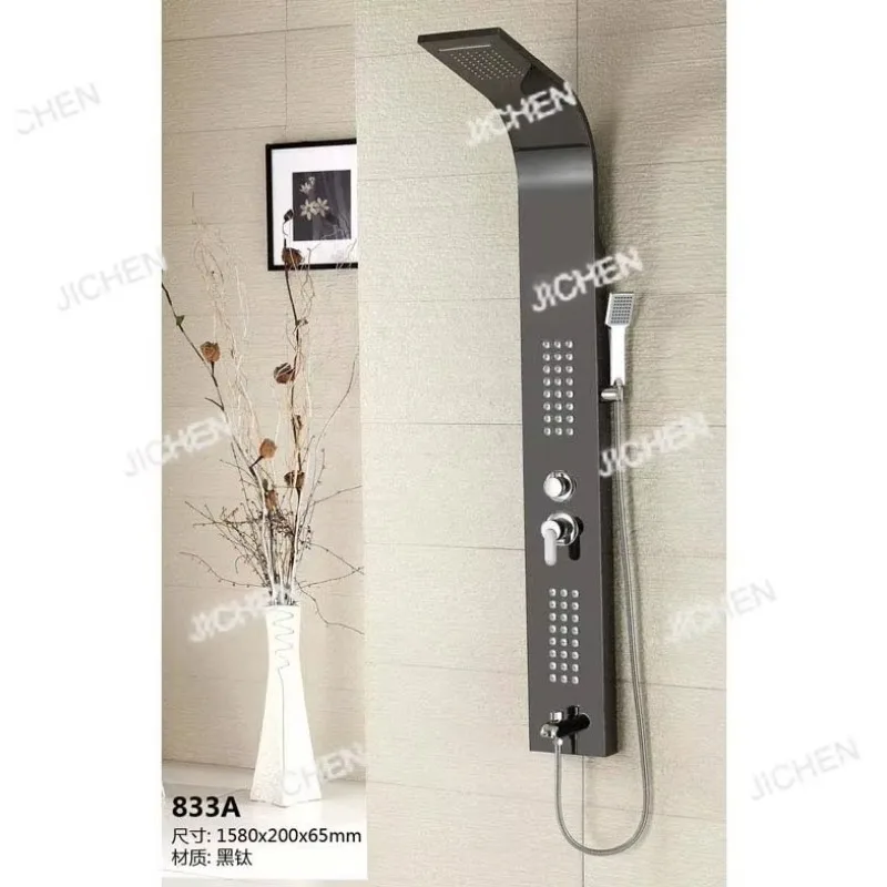 

JCShower screen Shower column 304 stainless steel rain massage 510 Bluetooth audio multi-speed shower