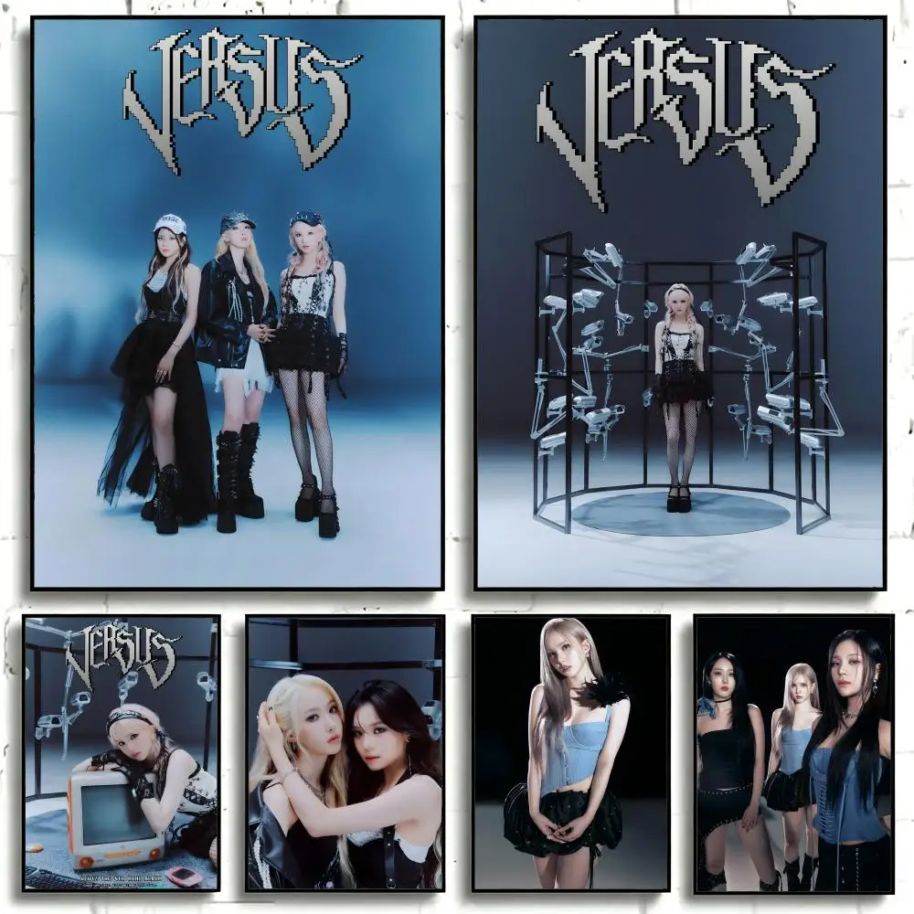 Idol Group V-VIVIZ Poster Self-adhesive Art Waterproof Paper Sticker Coffee House Bar Room Wall Decor